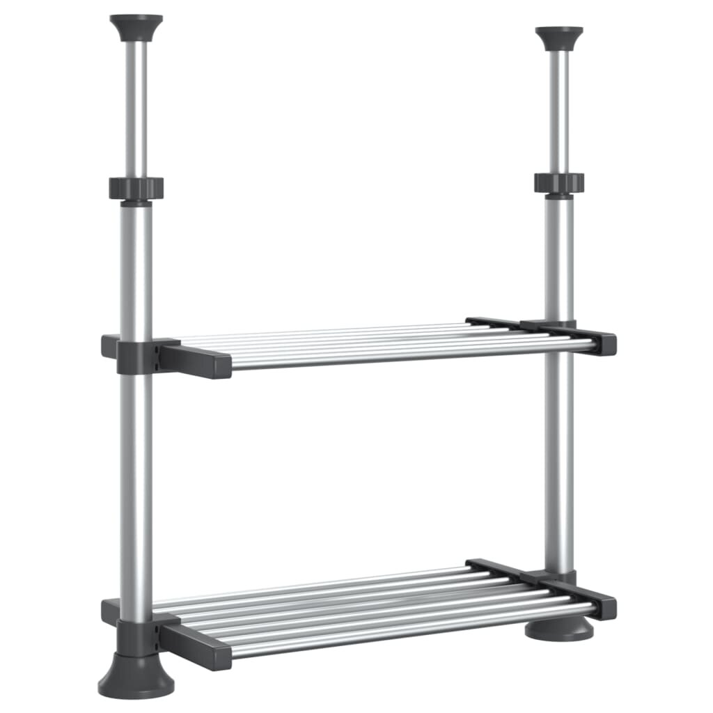 vidaXL alumínium konyhapolc 50 x 25 x (50-70) cm
