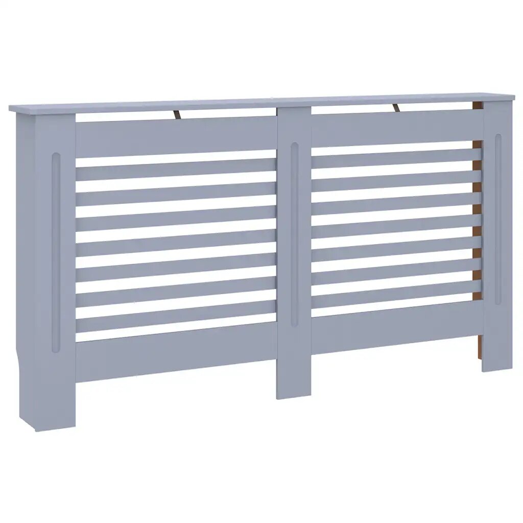 vidaXL antracitszürke MDF radiátorburkolat 152 x 19 x 815 cm
