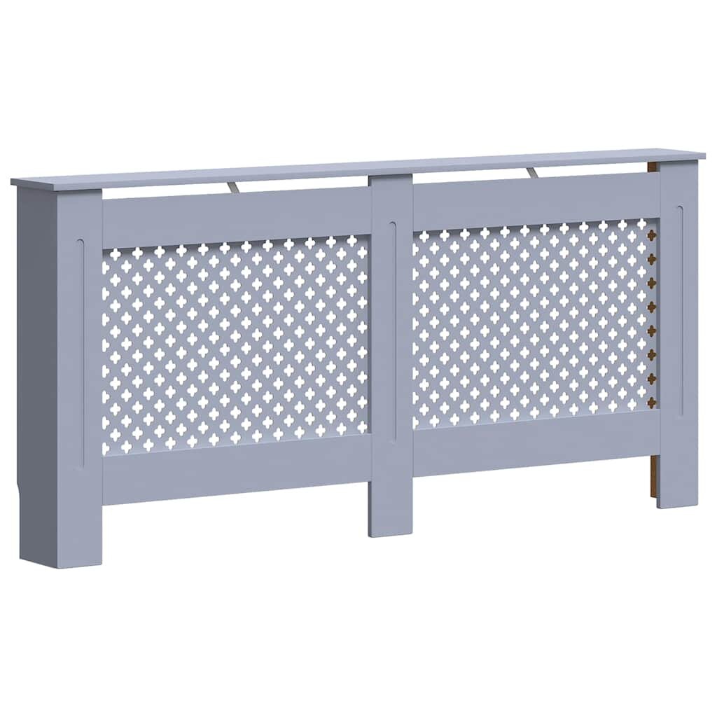 vidaXL antracitszürke MDF radiátorburkolat 172 x 19 x 815 cm