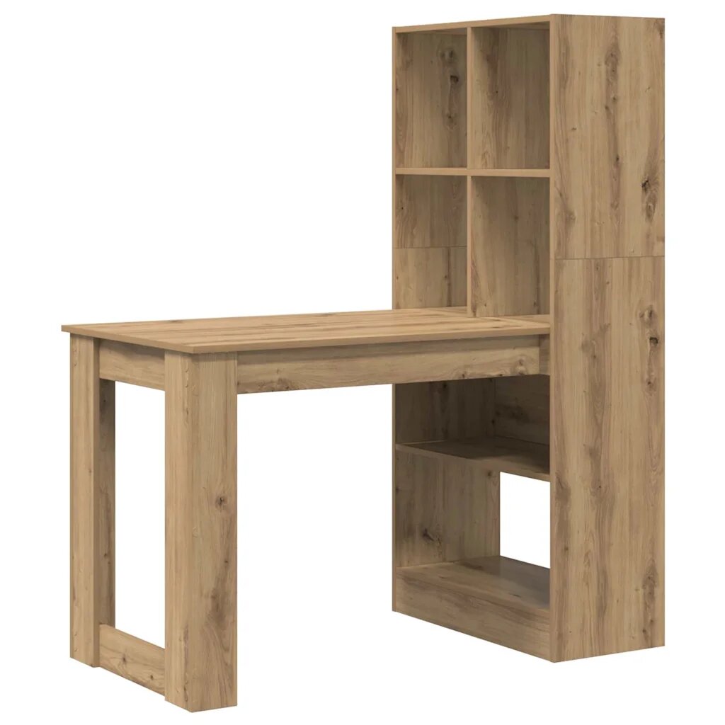 vidaXL Asztal Artisan tölgy Szerelt Fa 122 x 67 x 145 cm