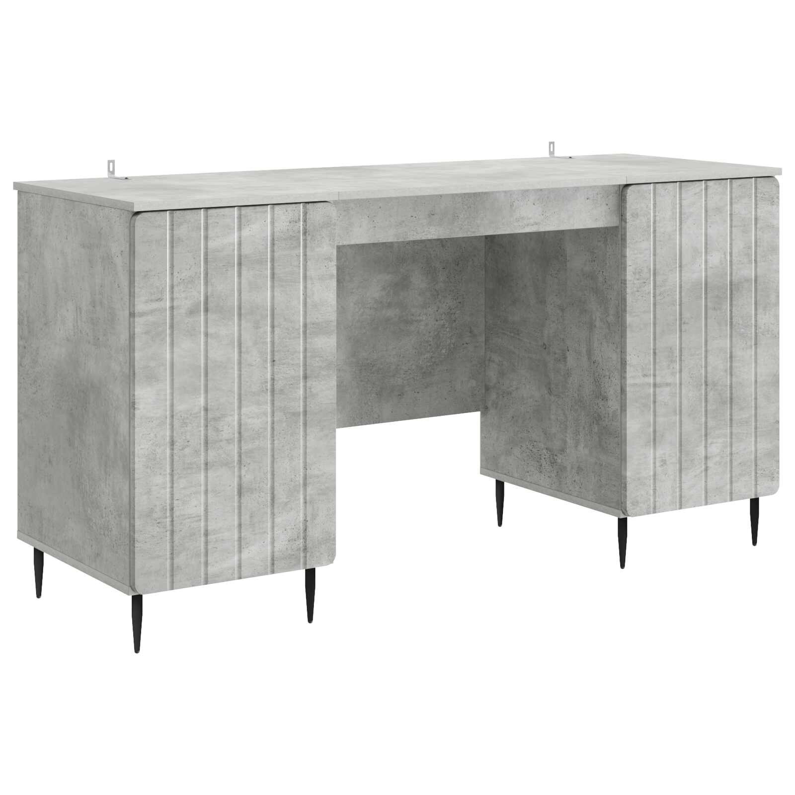 vidaXL Asztal Betonszürke 1425 x 50 x 75 cm Szerelt Fa