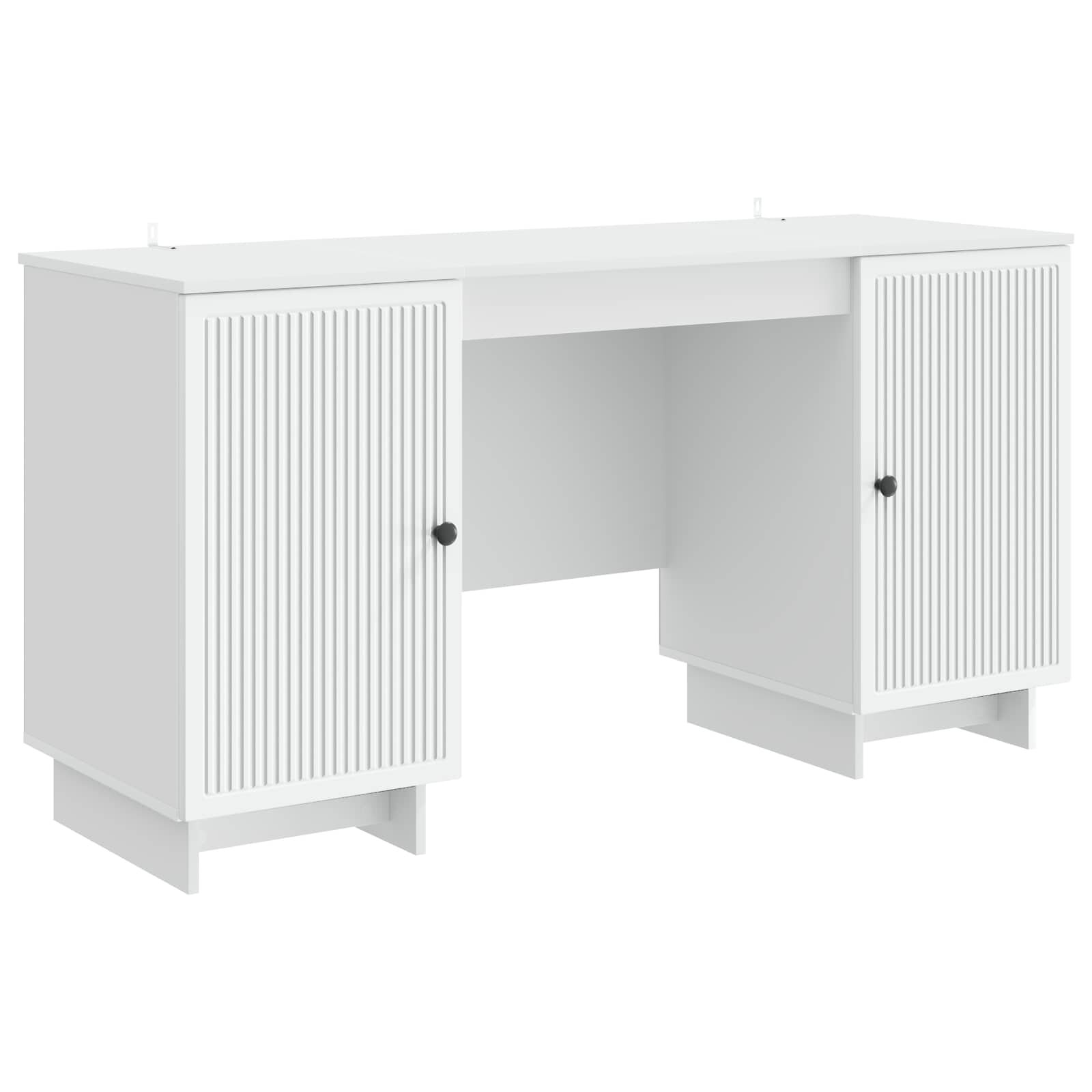 vidaXL Asztal FehĂ©r Szerelt Fa 1425 x 50 x 75 cm
