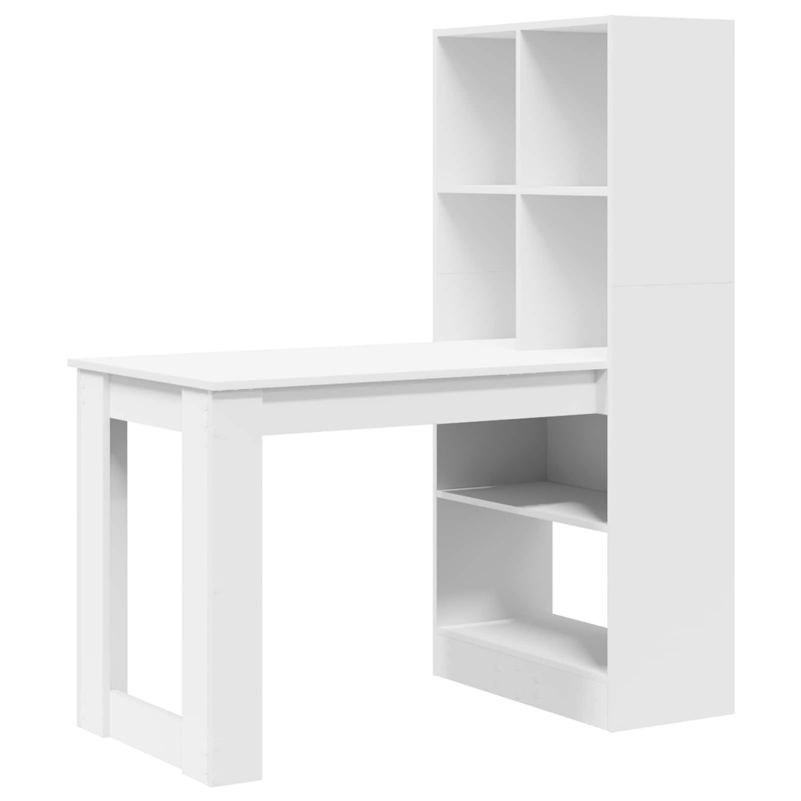 vidaXL Asztal Fehér Szerelt Fa 122 x 67 x 145 cm