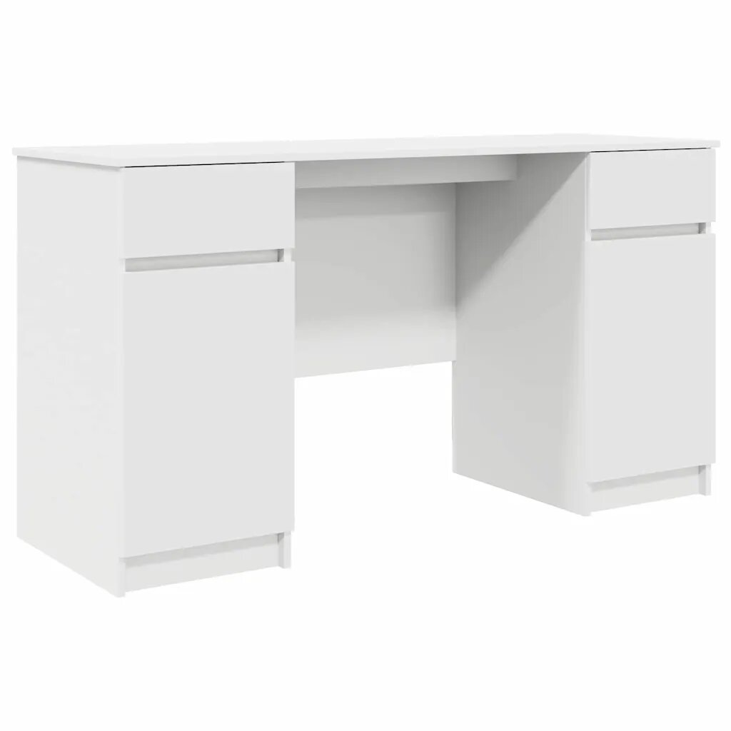 vidaXL Asztal Fehér Szerelt fa 140 x 49 x 76 cm