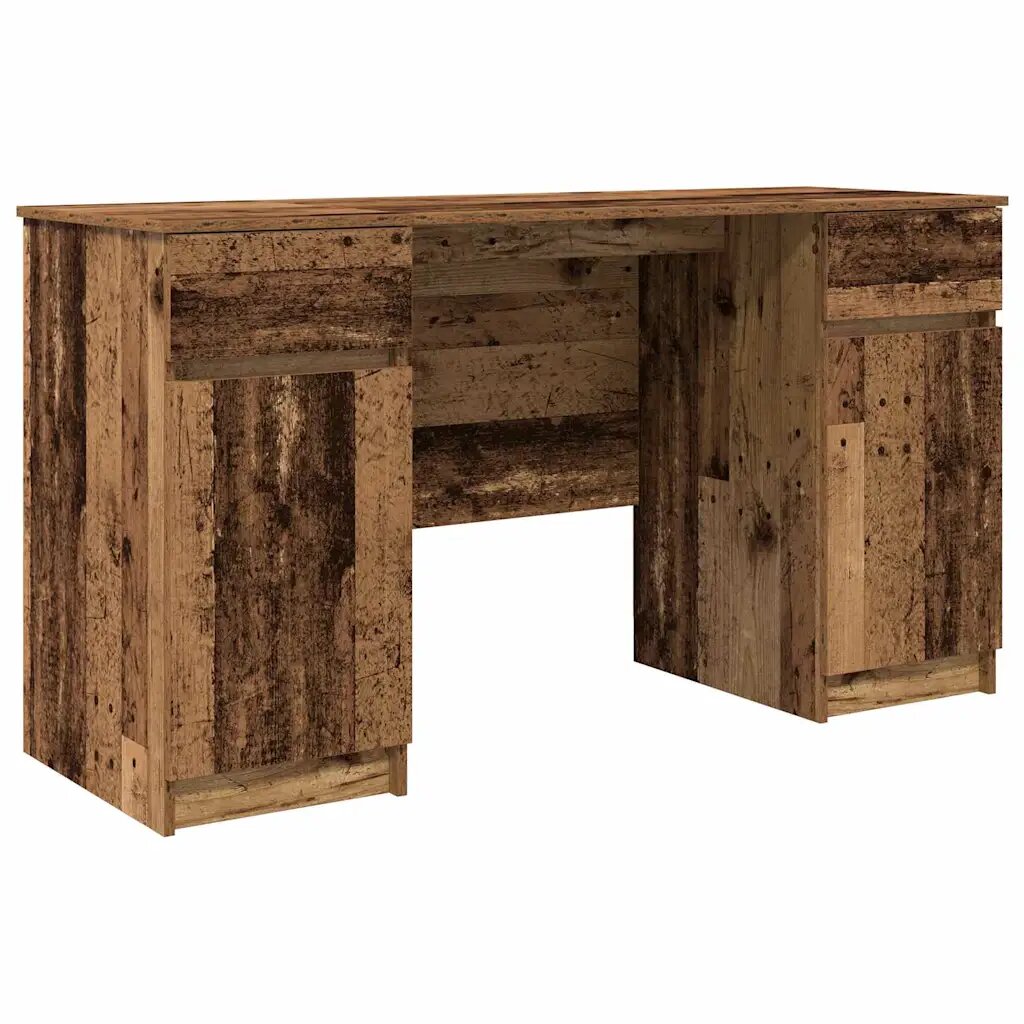vidaXL Asztal Régi fa Szerelt fa 140 x 49 x 76 cm