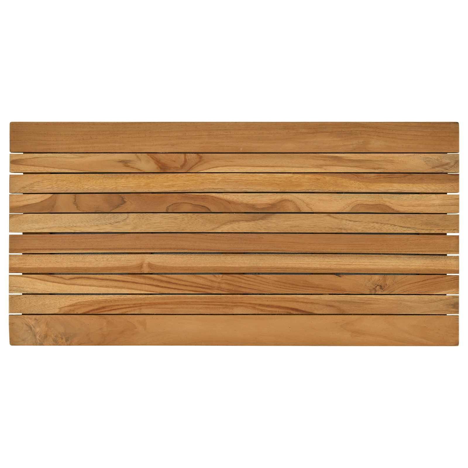 vidaXL Asztallap 80 x 40 x 35 cm Négyszögletes Tömör Teakfa