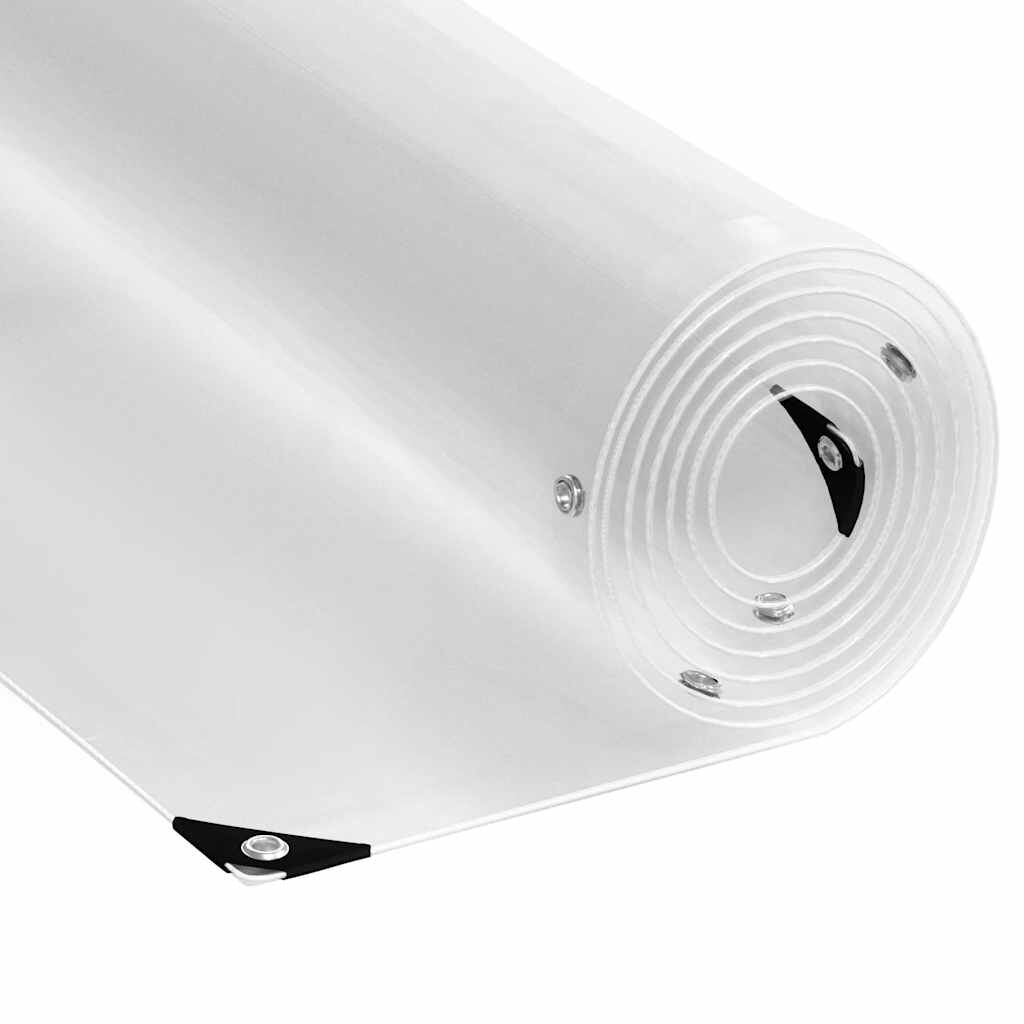 vidaXL átlátszó ponyva lyukasztóval 1x8 m PVC