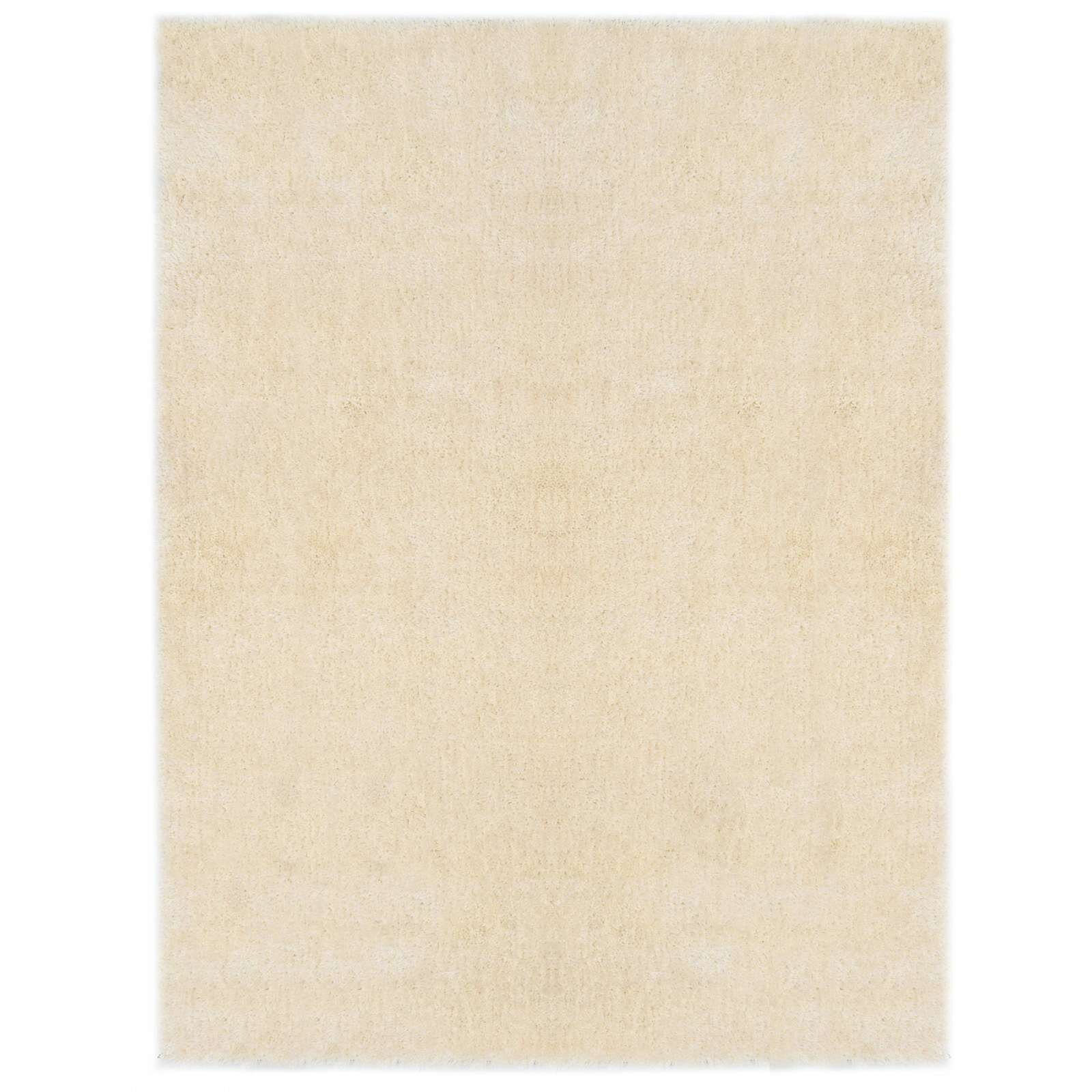 vidaXL Bársonyos Terület Szőnyeg Krémszínű 120 x 160 cm Polietilén