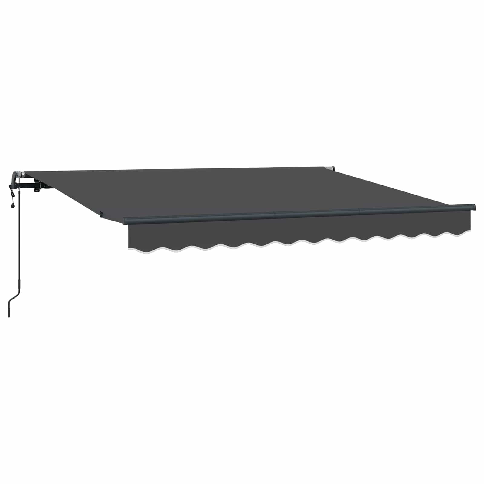 vidaXL Behúzható napellenző Antracit 250 x 200 cm szövet
