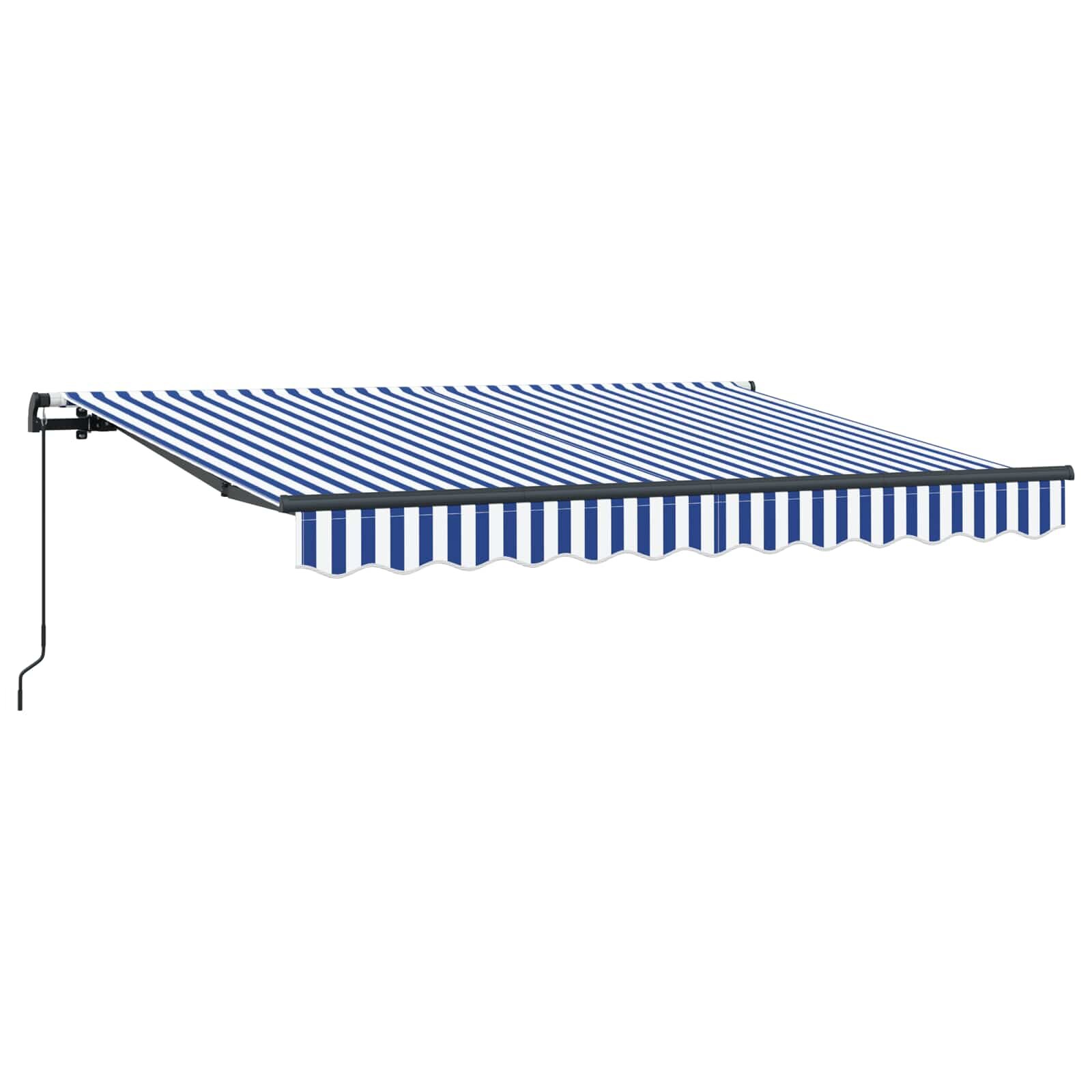vidaXL Behúzható napellenző Kék 250 x 200 cm szövet
