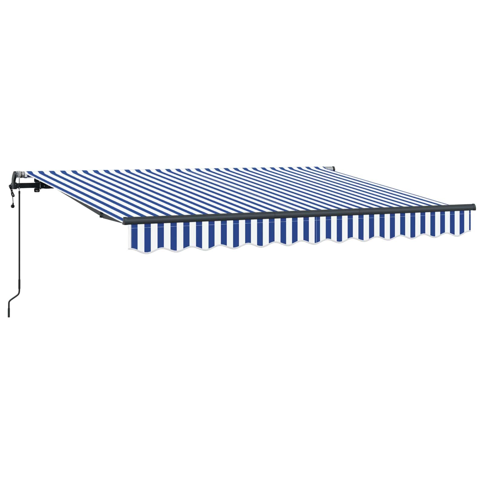 vidaXL Behúzható napellenző Kék 250 x 200 cm szövet