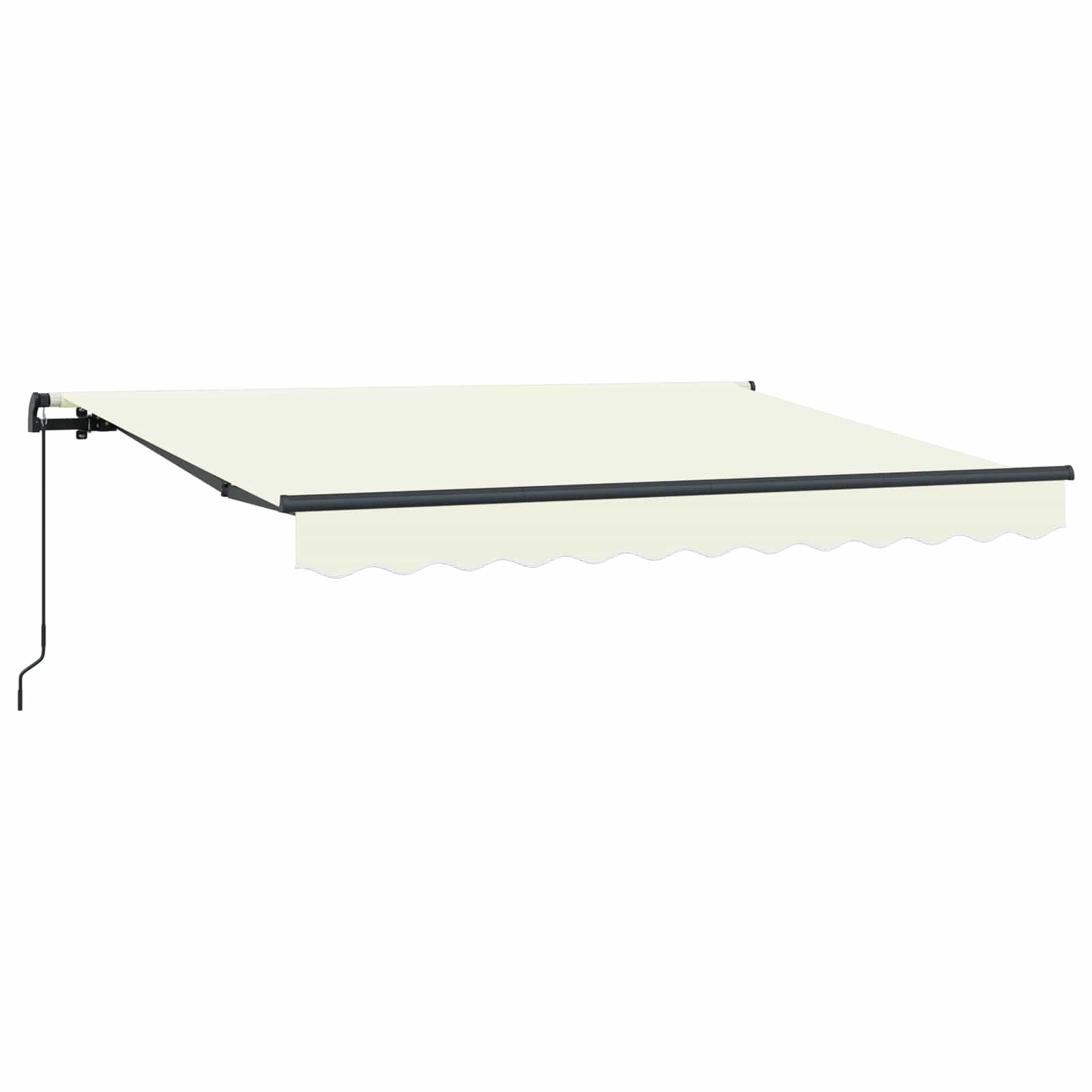 vidaXL Behúzható napellenző Krém 250 x 200 cm szövet