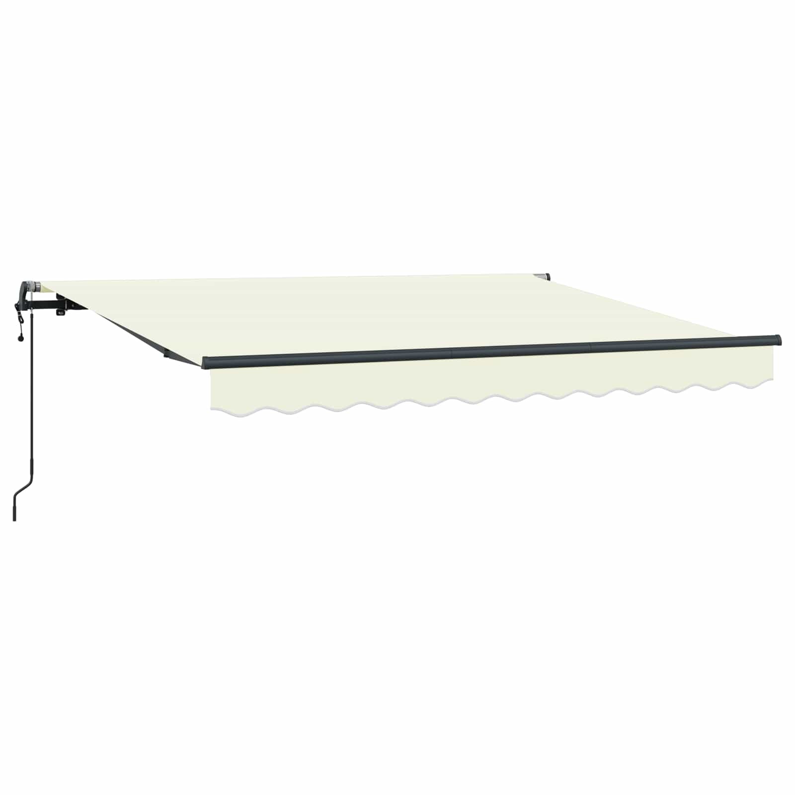 vidaXL Behúzható napellenző Krém 250 x 200 cm szövet