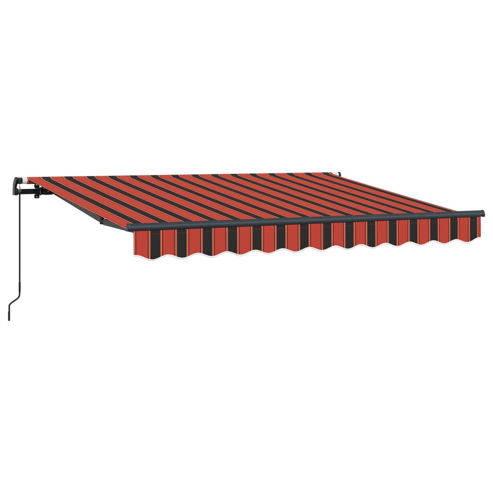 vidaXL Behúzható napellenző Narancssárga 250 x 200 cm szövet