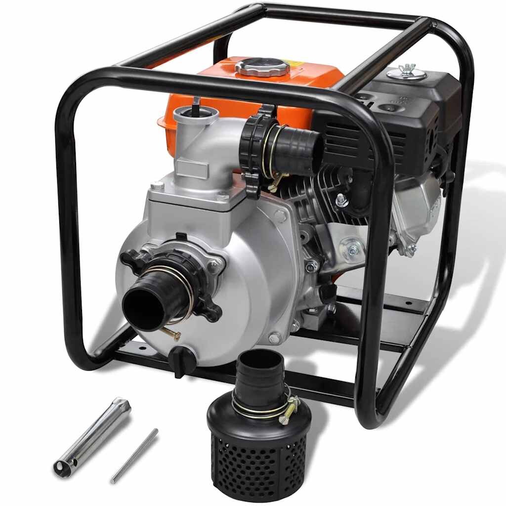 vidaXL Benzinmotoros vízszivattyú 4800 W-os csatlakozással 80 mm