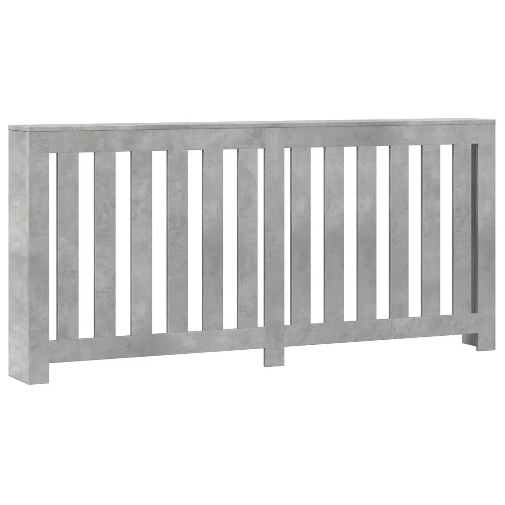 vidaXL betonszĂĽrke szerelt fa radiĂˇtorburkolat 175 x 20 x 82 cm