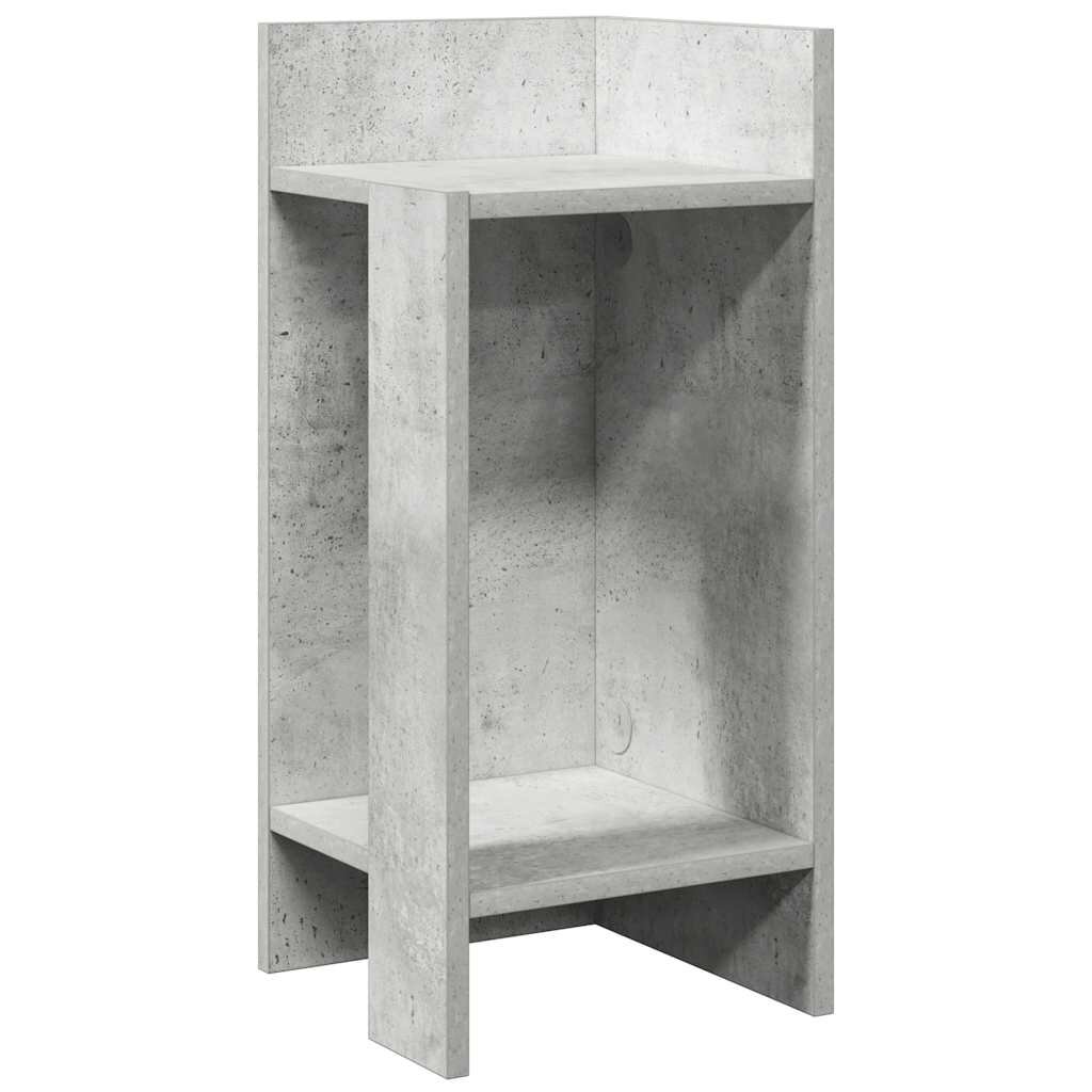 vidaXL betonszürke kisasztal polccal 255 x 27 x 60 cm