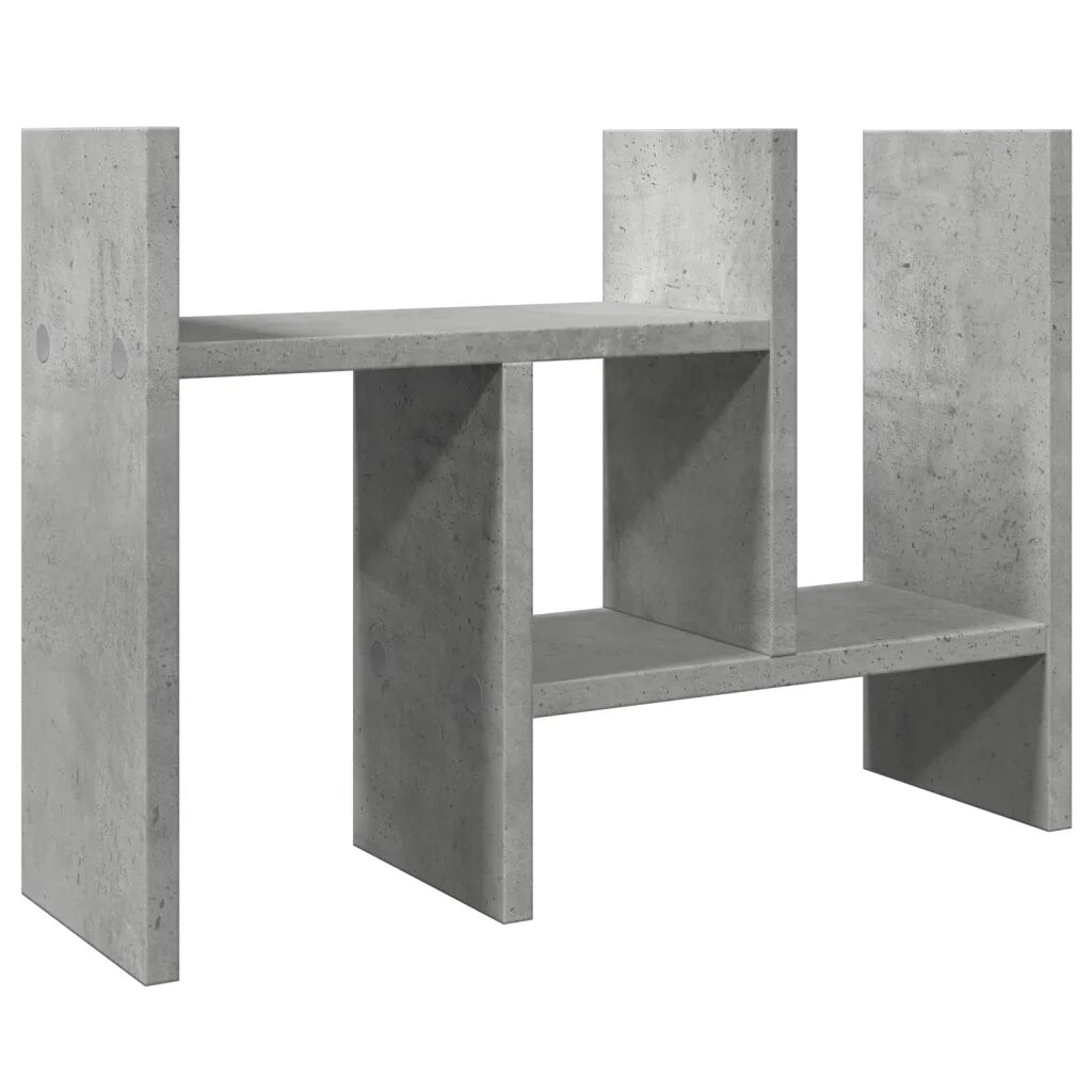 vidaXL betonszürke szerelt fa asztali szervező 345 x 155 x 355 cm