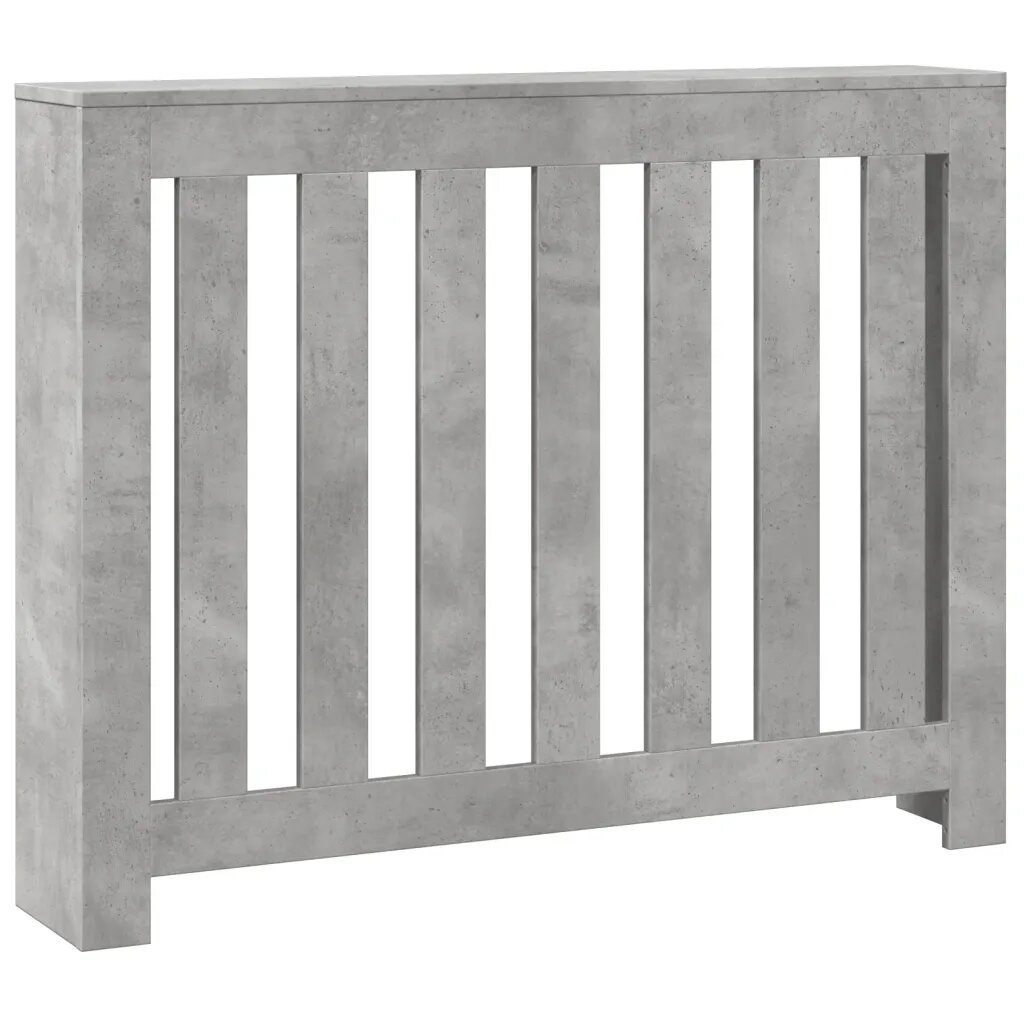 vidaXL betonszürke szerelt fa radiátorburkolat 104 x 20 x 82 cm