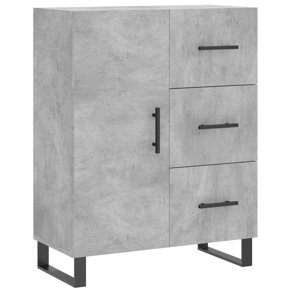 vidaXL betonszürke szerelt fa tálalószekrény 695 x 34 x 90 cm