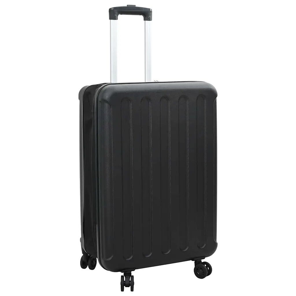 vidaXL Bőrönd zárral Fekete 34 x 23 x 55.5 cm ABS Műanyag