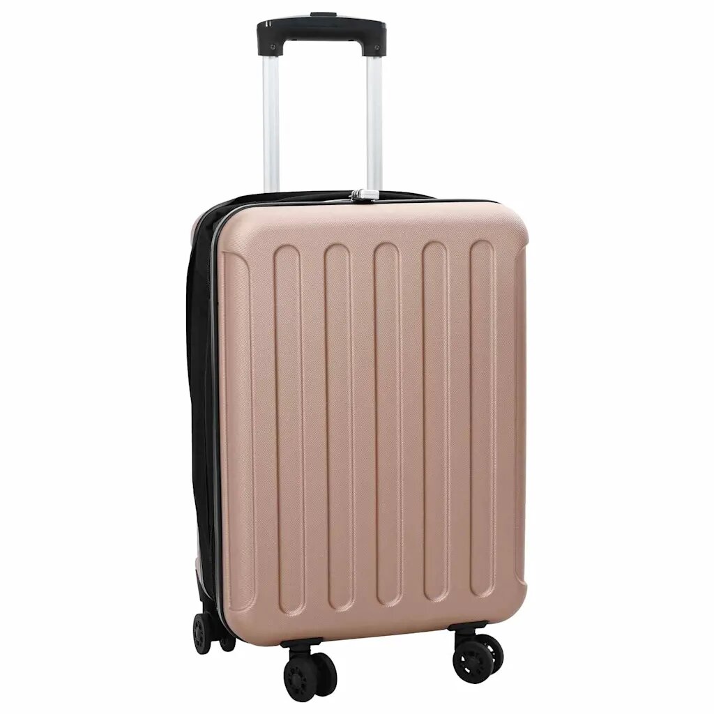 vidaXL Bőrönd zárral rózsaarany 34 x 23 x 55.5 cm ABS Műanyag
