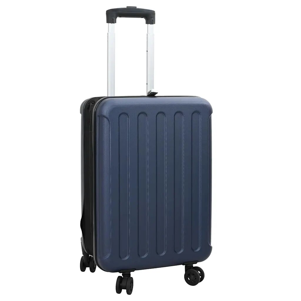 vidaXL Bőrönd zárral Sötétkék 34 x 23 x 55.5 cm ABS Műanyag