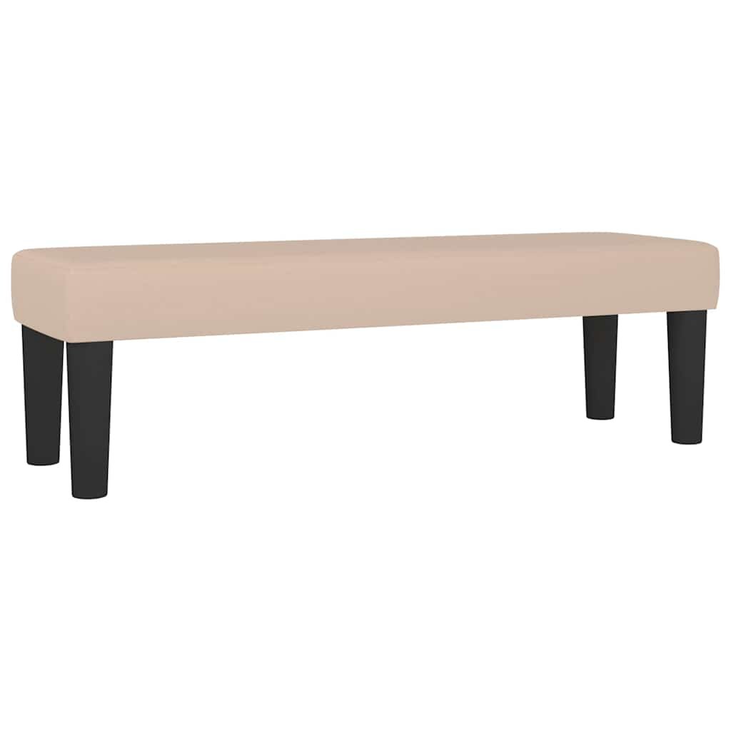 vidaXL cappuccino műbőr pad 100 x 30 x 30 cm