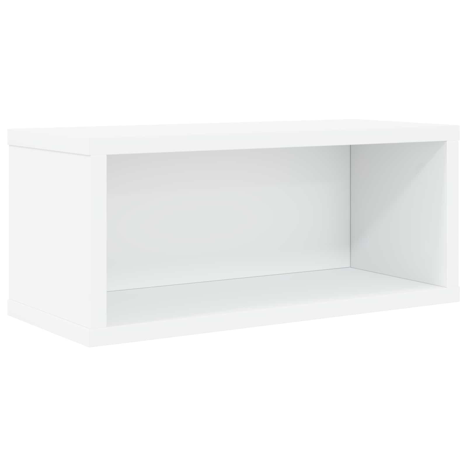 vidaXL CD tároló állvány Fehér 40 x 17 x 17 cm Szerelt Fa