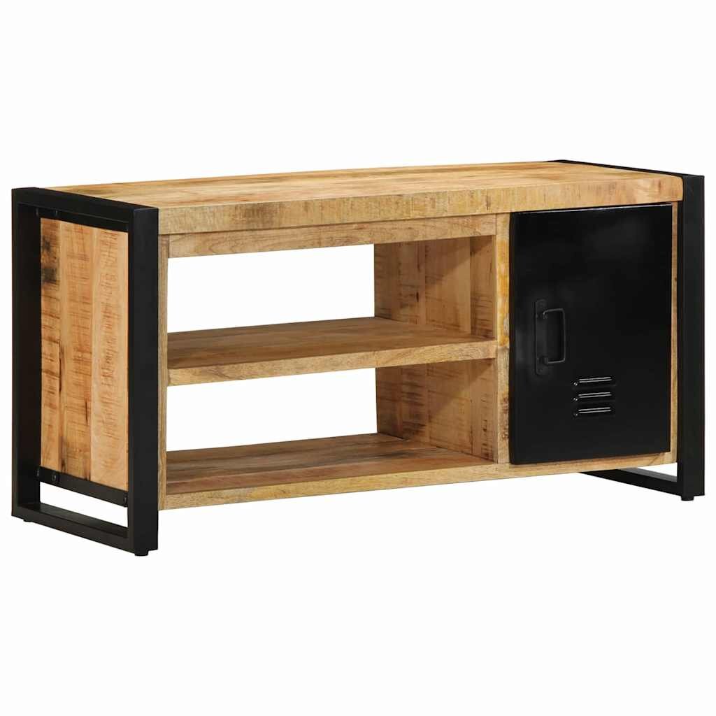 vidaXL Cipőpad Barna 100 x 40 x 50 cm Tömör mangófa