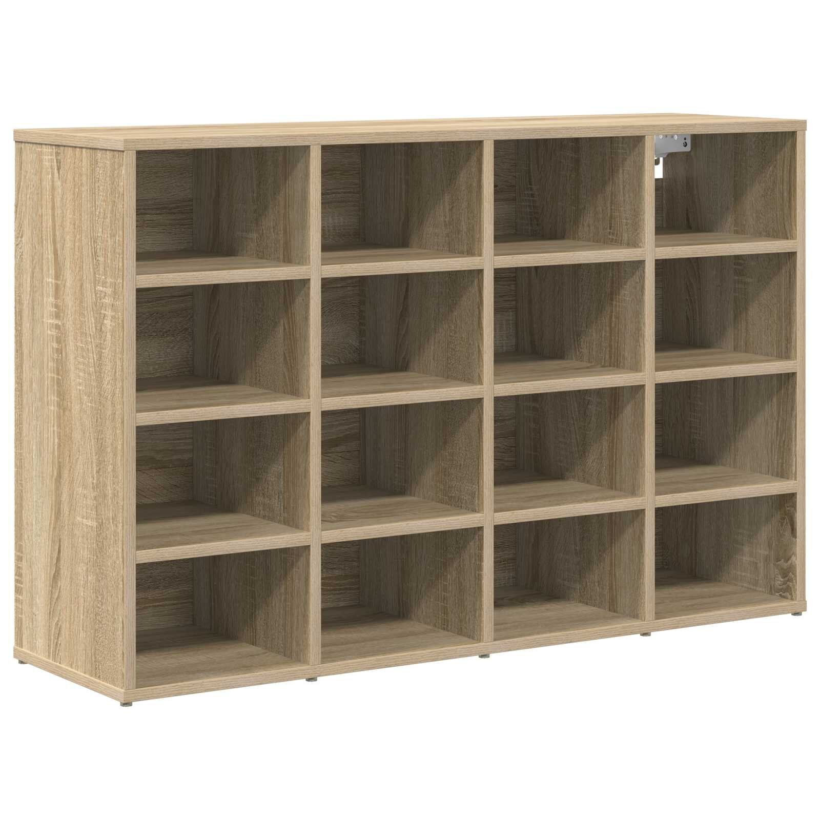 vidaXL Cipőszekrény 103 x 30 x 67 cm Szerelt Fa Sonoma Tölgy