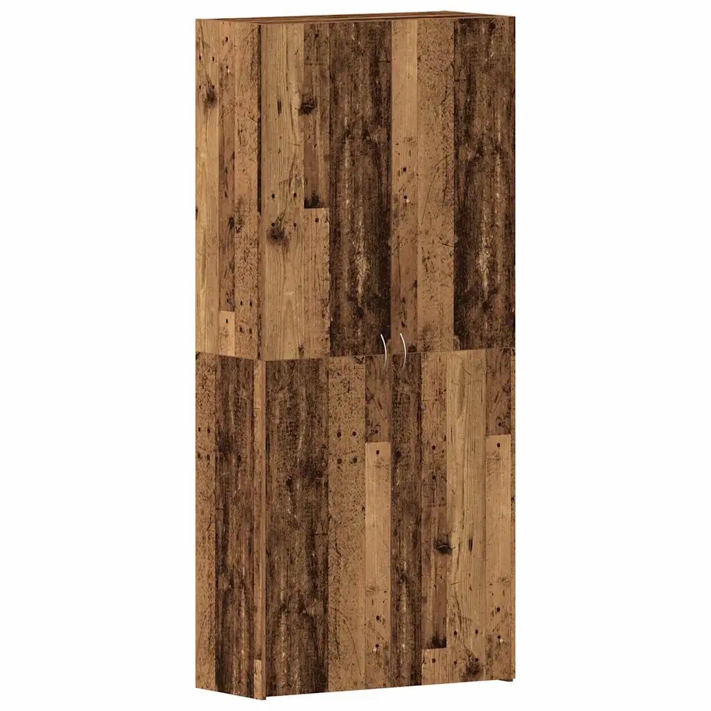 vidaXL Cipőszekrény 80 x 35.5 x 180 cm Szerelt Fa Barna