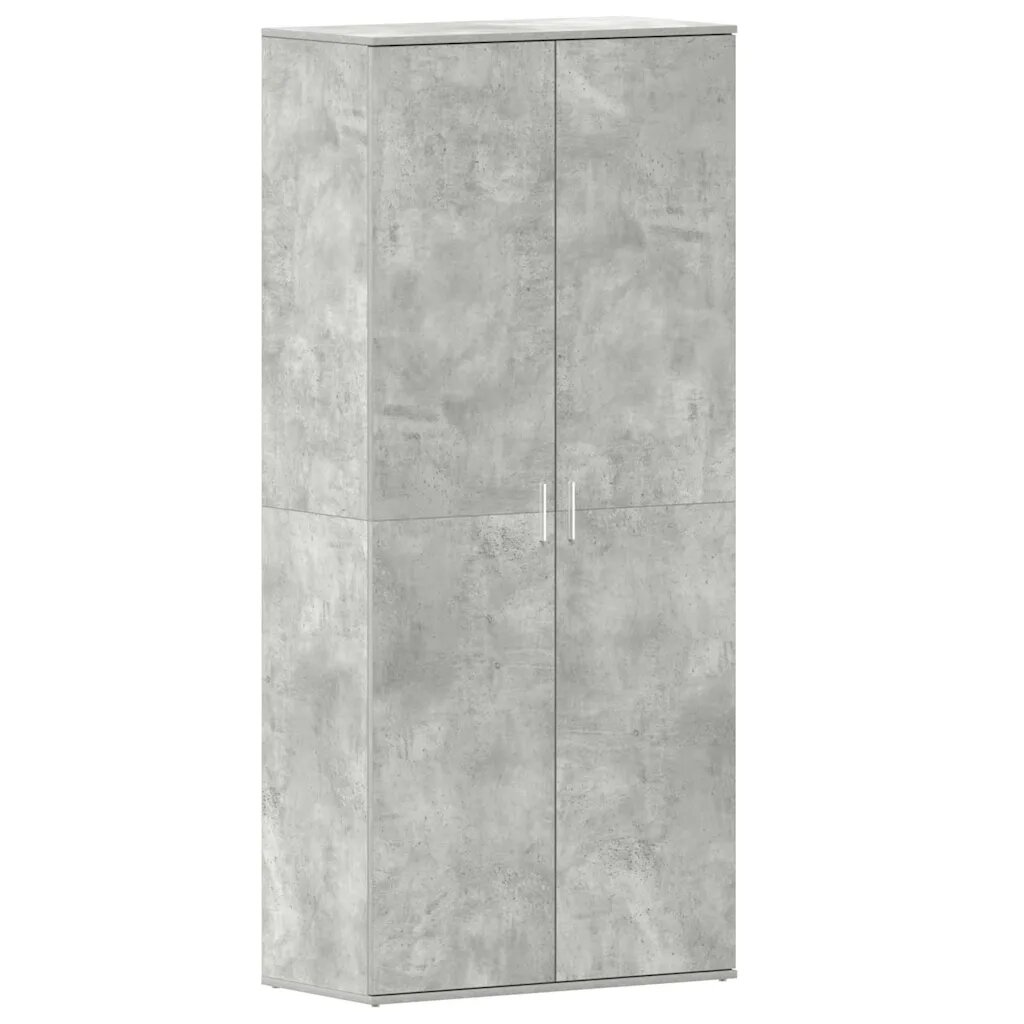 vidaXL Cipőszekrény 80 x 39 x 178 cm Szerelt Fa Beton Szürke