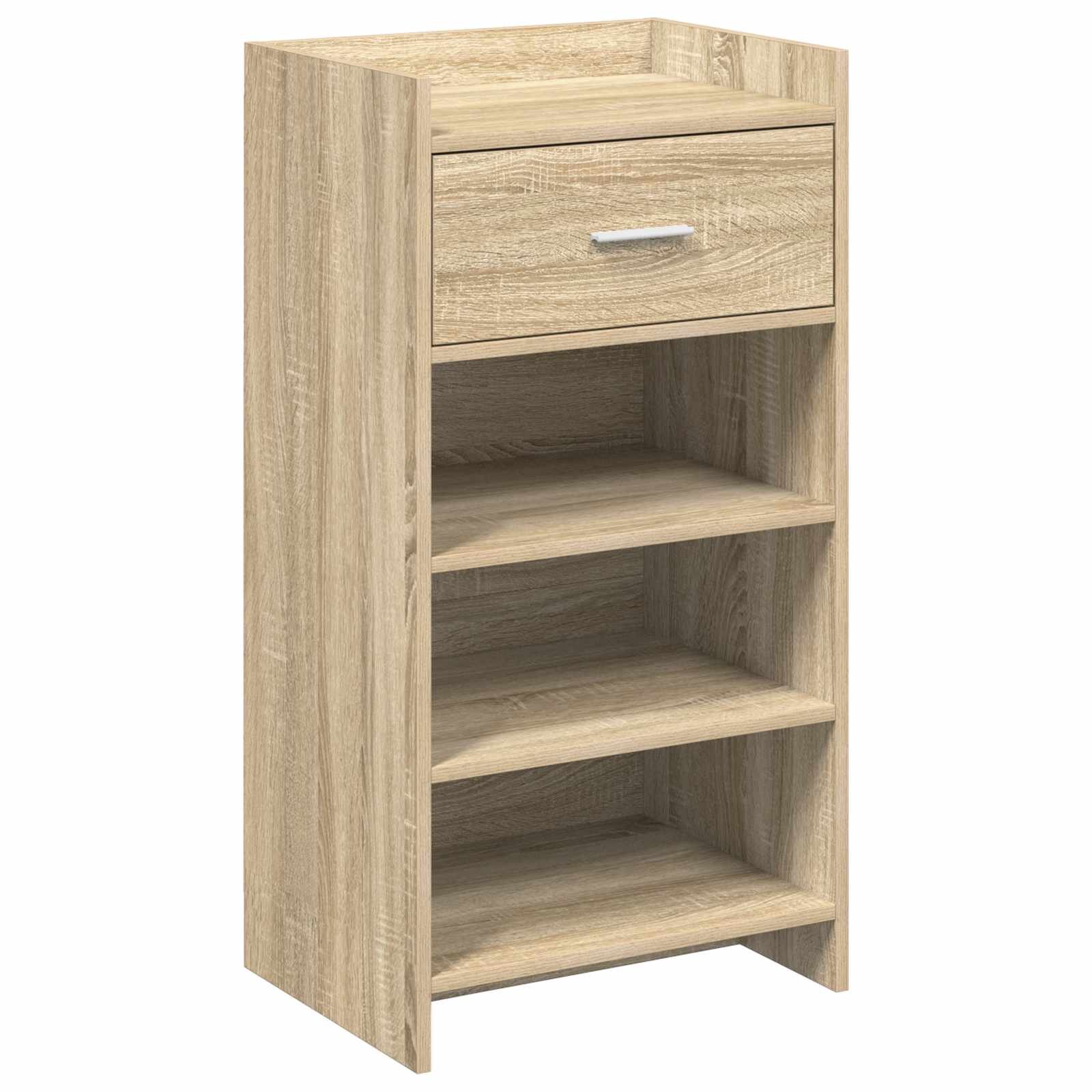 vidaXL Cipőszekrény fiókkal Sonoma Tölgy 48 x 36 x 92 cm Szerelt Fa