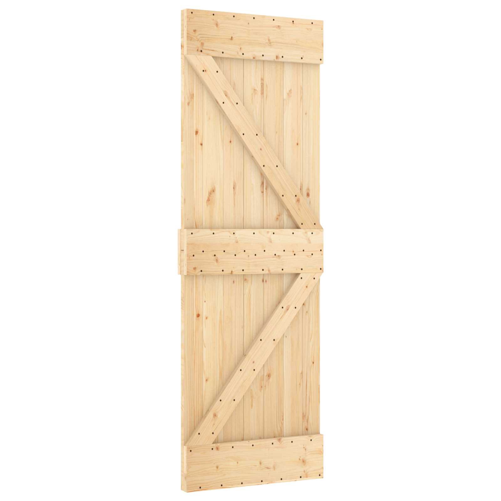vidaXL Csúszó ajtó NARVIK 70 x 210 cm (1525 cm) Természetes és Fekete