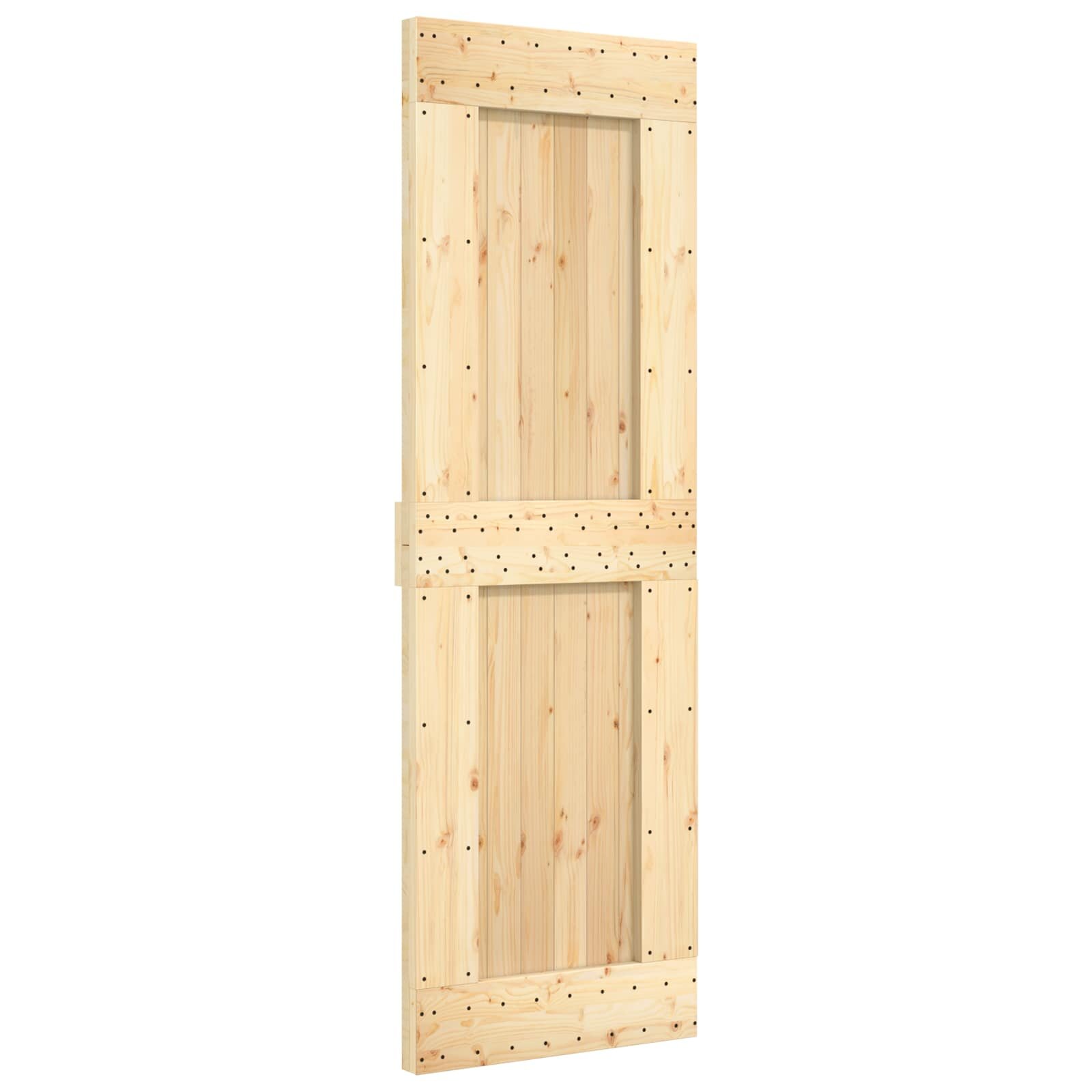 vidaXL Csúszó ajtó NARVIK 70 x 210 cm (1525 cm) Természetes és Fekete