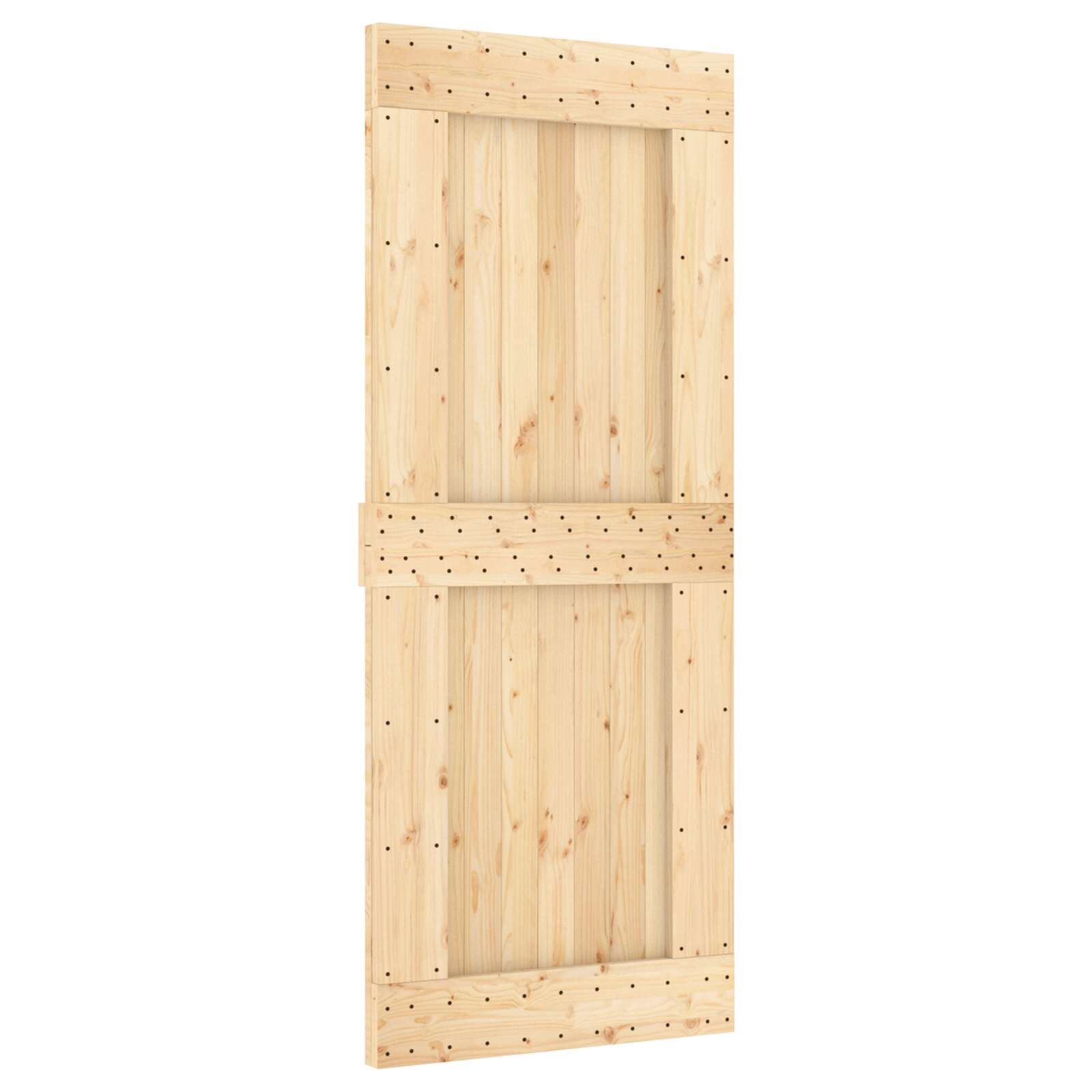 vidaXL Csúszó ajtó NARVIK 85 x 210 cm (1525 cm) Természetes és Fekete