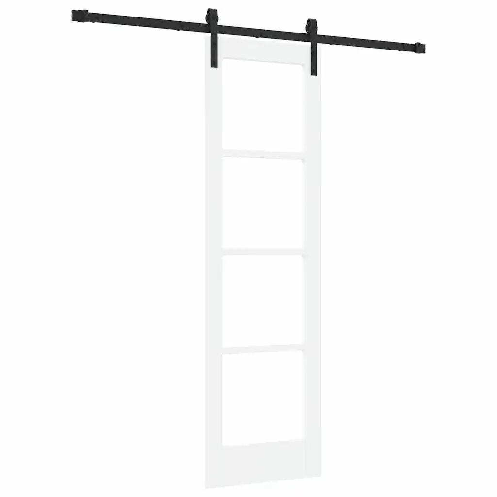 vidaXL Csúszó ajtó ORKDAL Fehér és fekete 61 x 1985 cm