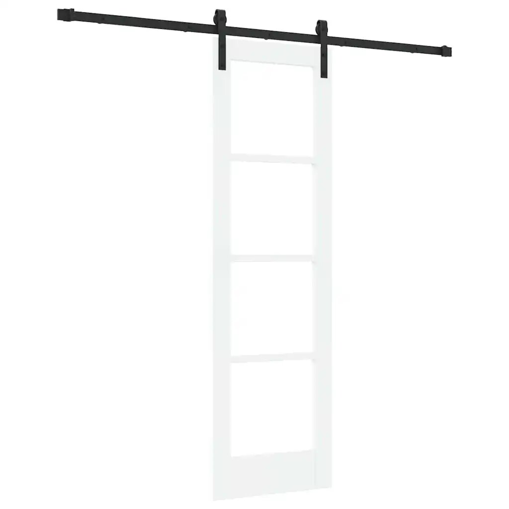 vidaXL Csúszó ajtó ORKDAL Fehér és fekete 61 x 1985 cm