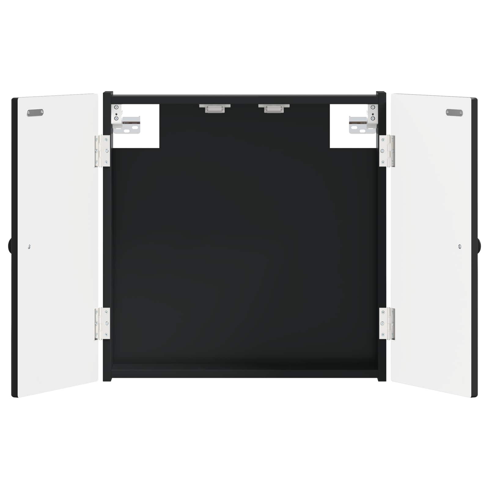 vidaXL Darts szekrény BREDA Fekete 525 x 105 x 535 cm Szerelt Fa