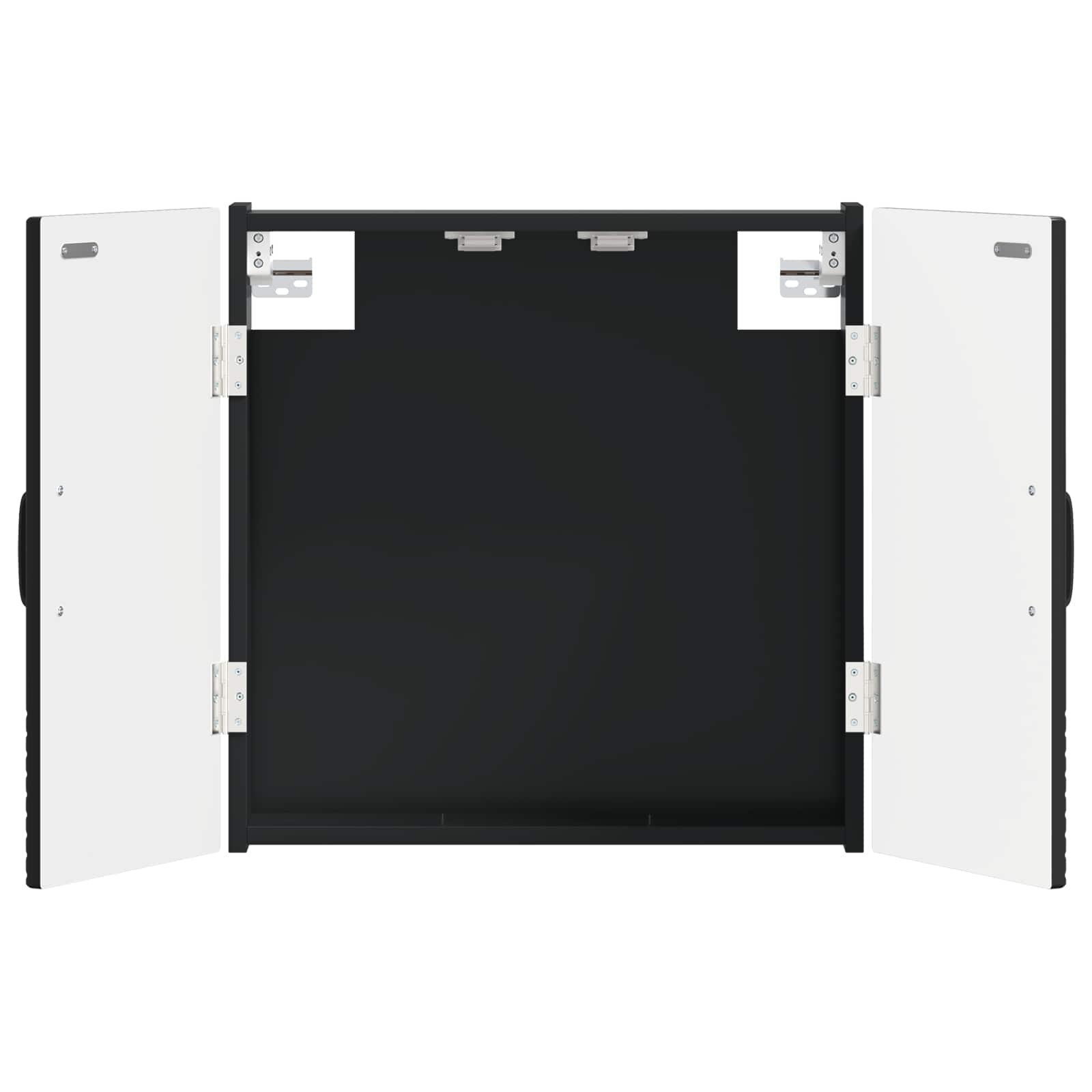 vidaXL Darts szekrény UTRECHT Fekete 525 x 105 x 535 cm Szerelt Fa