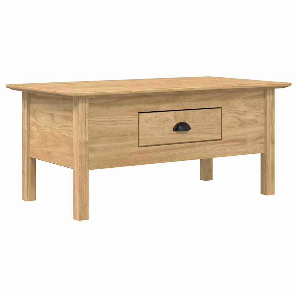 vidaXL Dohányzóasztal BODO Méz barna 100 x 55 x 46 cm Szerelt Fa