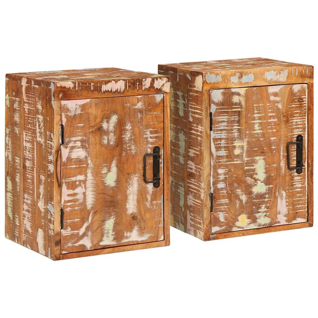 vidaXL Éjjeli asztal 2 db Barna 35 x 33 x 48 cm