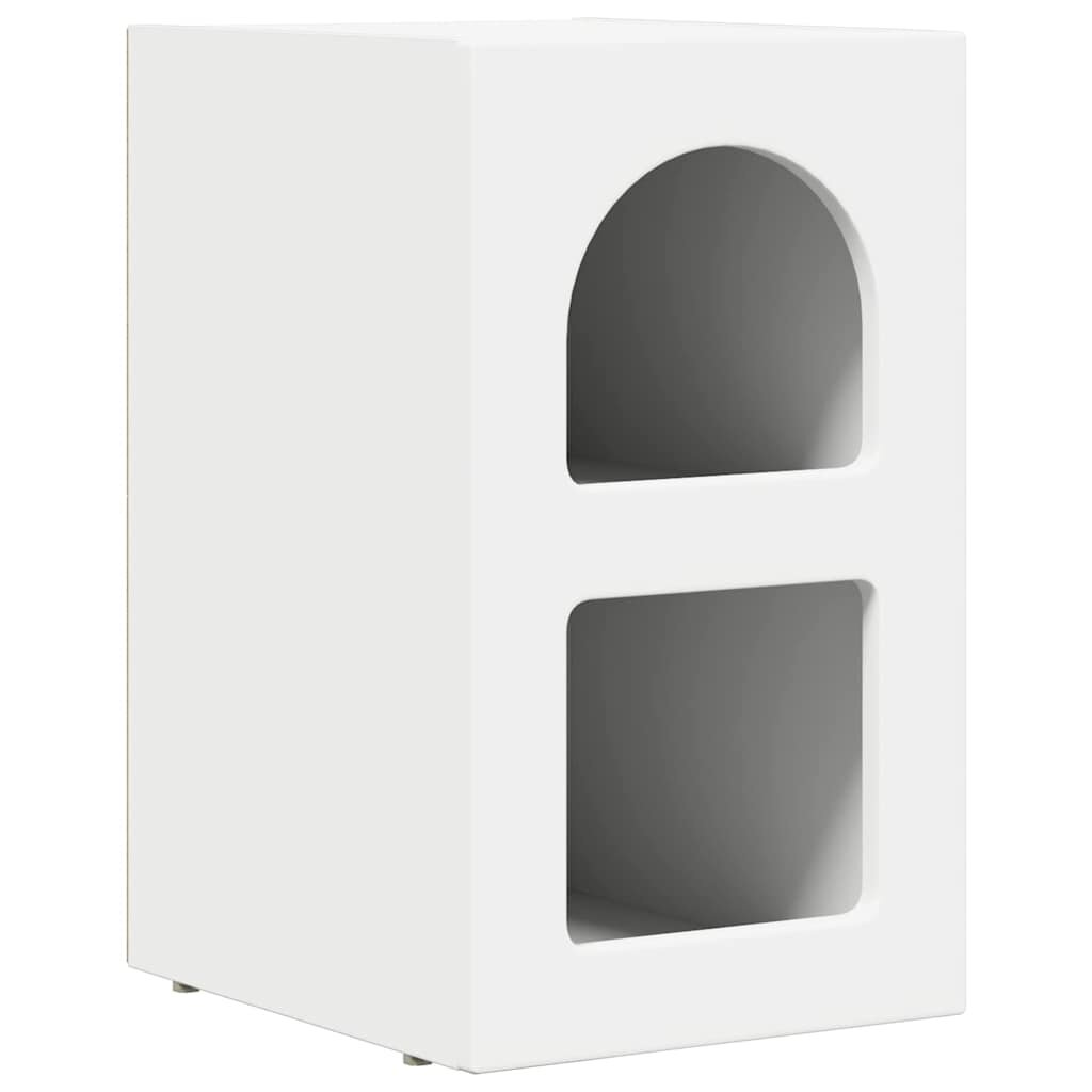 vidaXL Éjjeli asztal ELST Fehér 295 x 335 x 50 cm Szerelt Fa