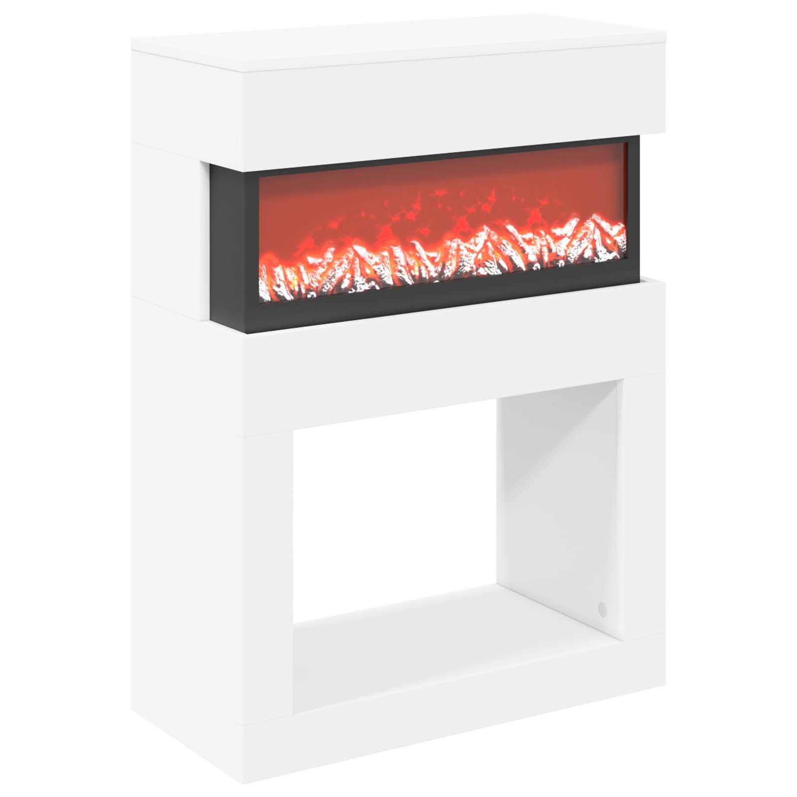 vidaXL Elektromos kandalló Fehér 64 x 30 x 87 cm Szerelt fa