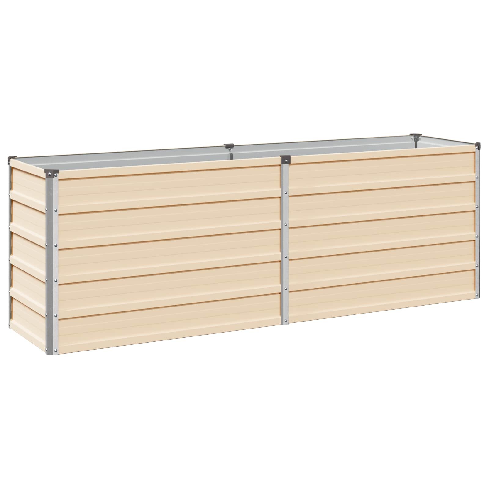 vidaXL Emelt kert ágyás Ívó 163 x 40 x 55 cm Horganyzott Acél