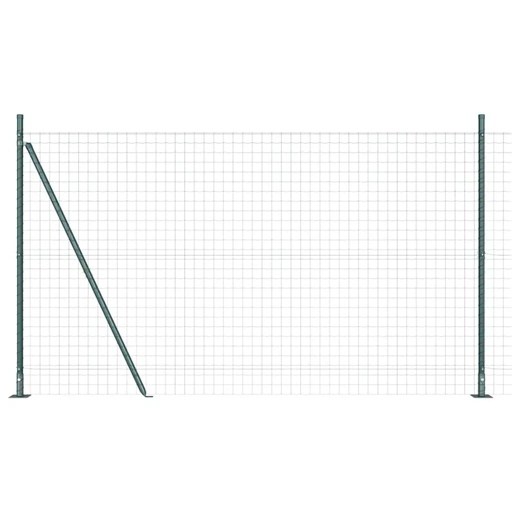 vidaXL Europai kerítés beton alaplappal 10 x 14 m PVC-bevonatos acél