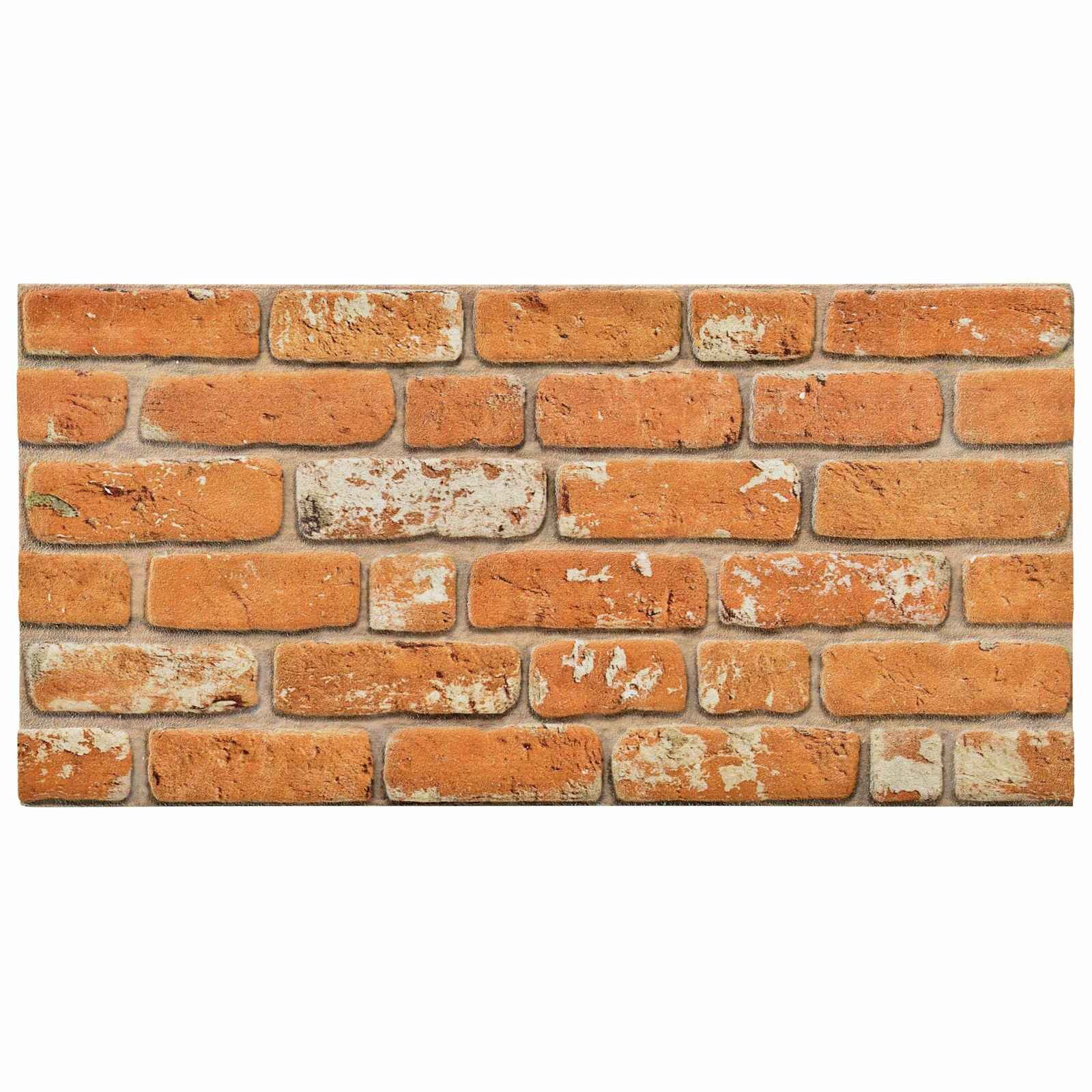 vidaXL Fali panelek 10 db 100 x 50 cm Tégla EPS Hab