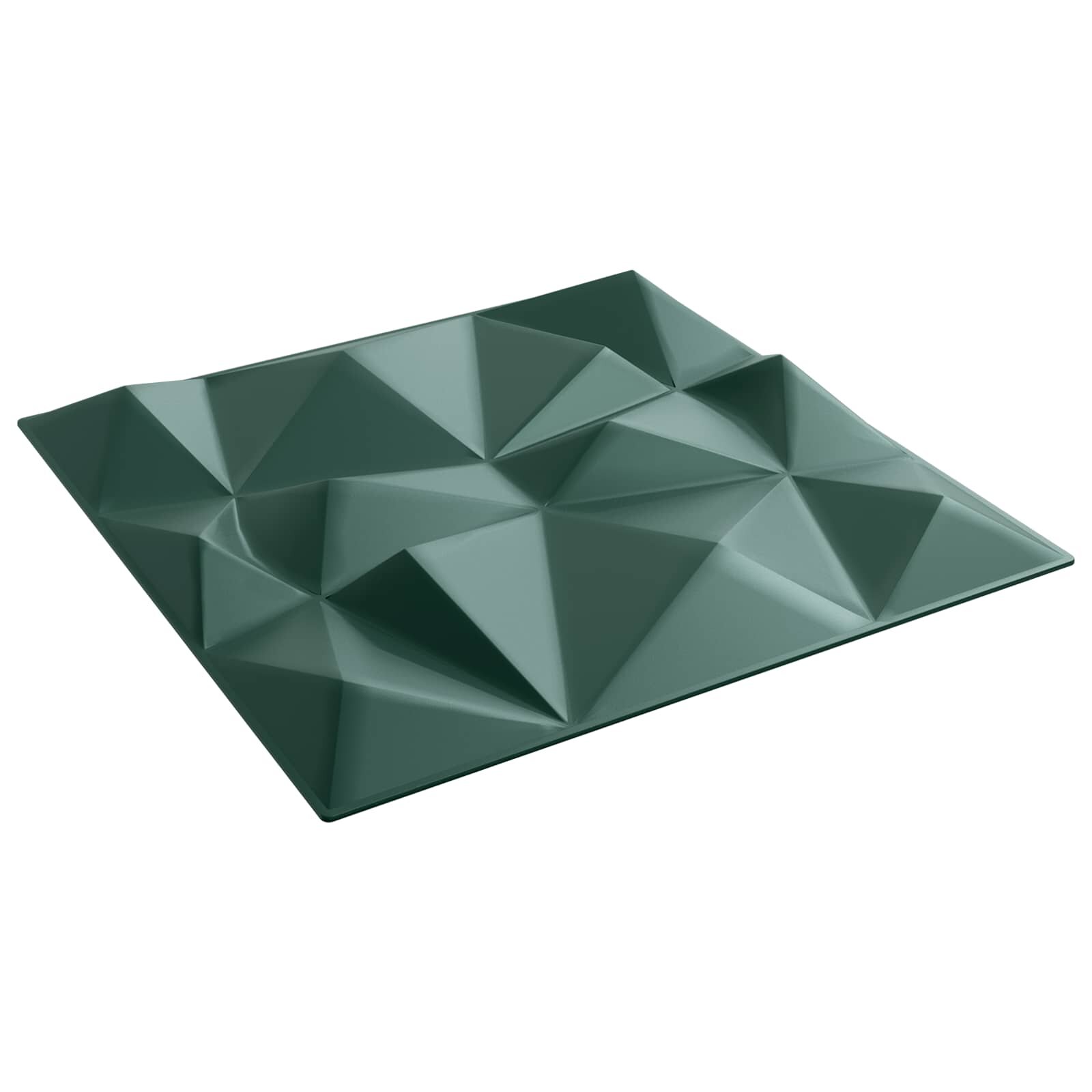 vidaXL Fali panelek 12 db 50 x 50 cm Gyémánt Zöld XPS Hab