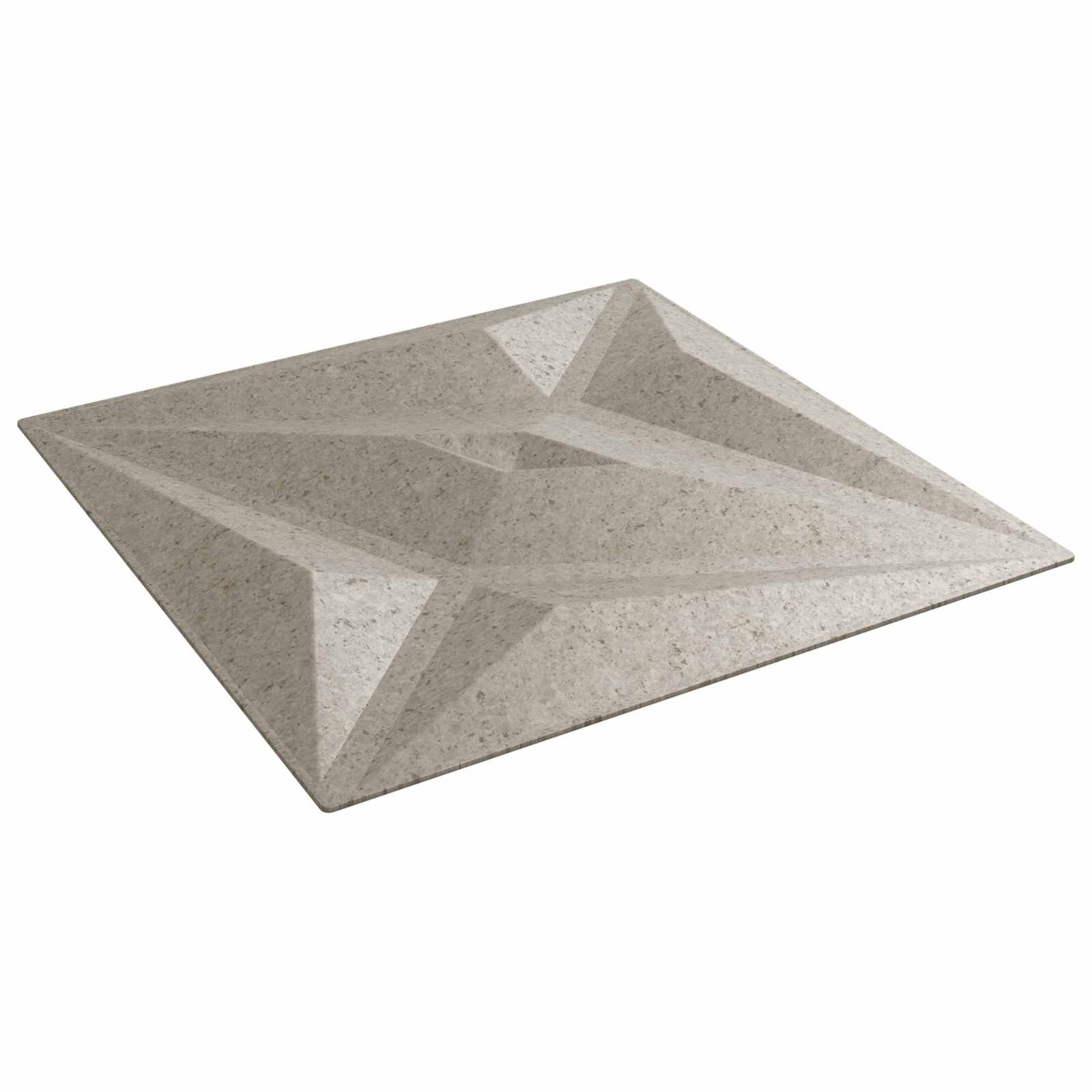 vidaXL Fali panelek 48 db 50 x 50 cm Csillag Beton XPS Hab